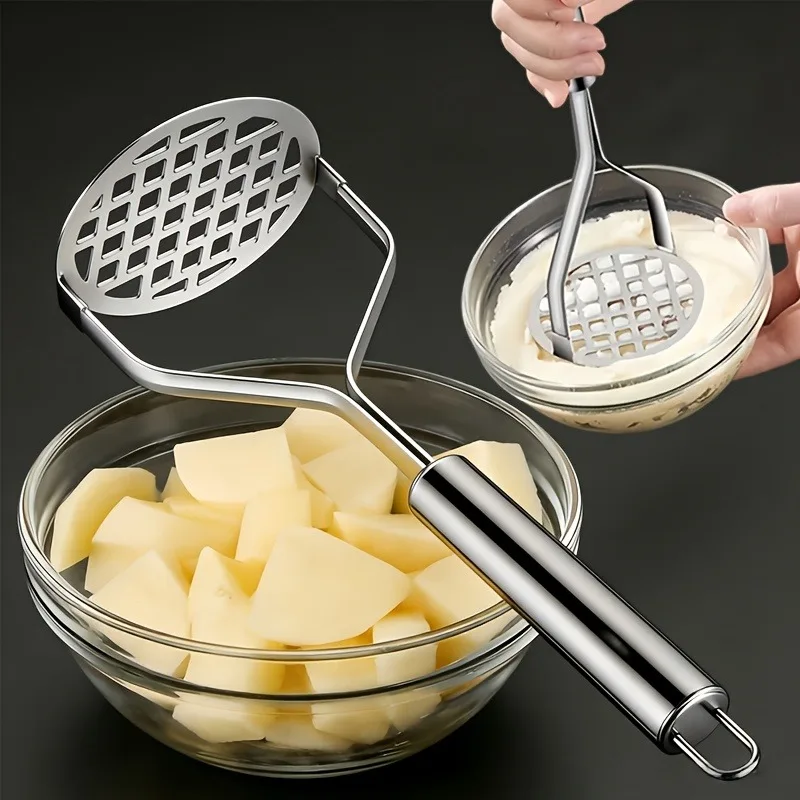 Manual Masher - Ergonomic handle and easy squeezing for effortlessly making perfect mashed potatoes.