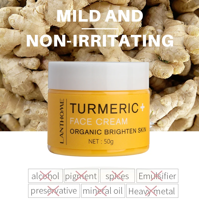 50g Turmeric Face Cream Remove Dark Spots Essential Oil Anti Wrinkle Face Serum Therapeutic Acne Shrink Pores Moisturizing