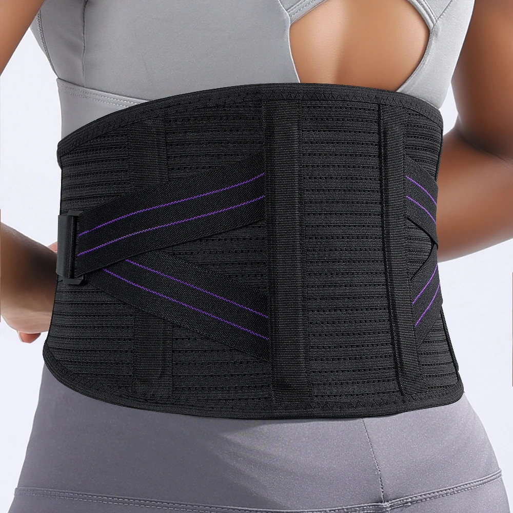 

Waist Brace Support Belt-Lumbar Support Back Brace for Back Pain, Adjustable Support Straps - Lower Back Brace for Men and Women