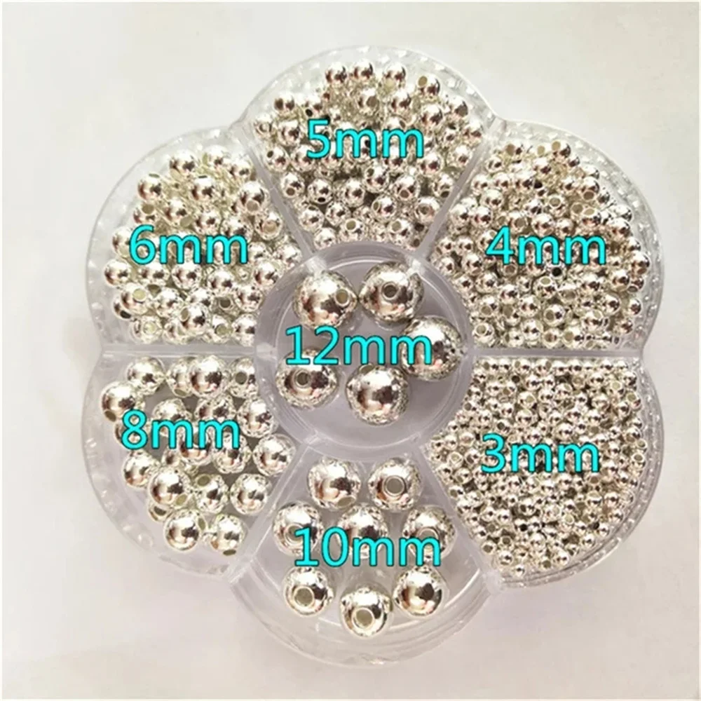 Iyoe 1150pcs/box 3-12mm Mix Size Acrylic Beads Pearl Round Beads For Making Jewelry Bracelet Necklace Diy Sewing