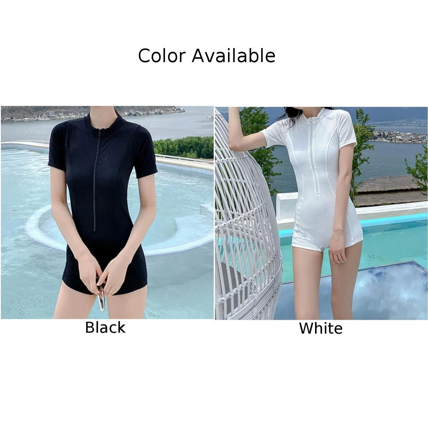 Costume da bagno ad asciugatura rapida Abbigliamento da spiaggia minimalista Tessuto ecologico Costume da bagno da donna ad alta elasticità