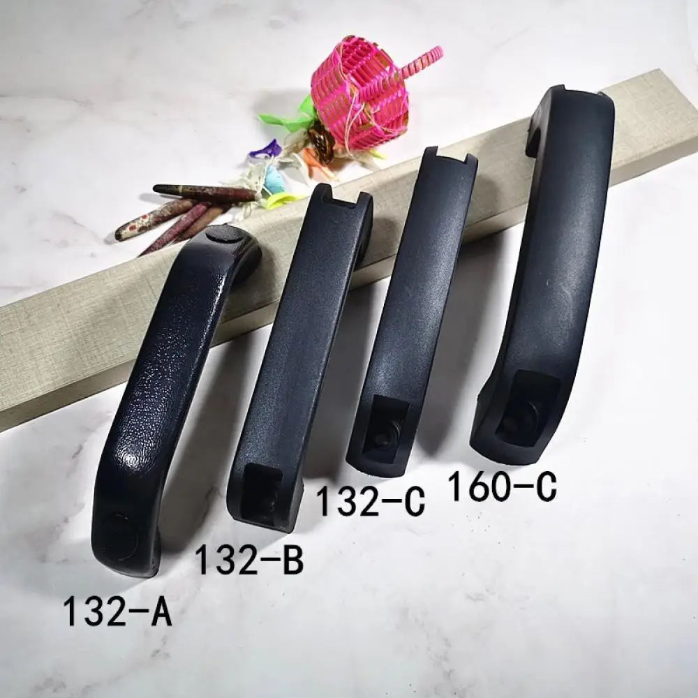 Solid Nylon Industrial Pull Handle Cabinet Grip Concealed Mounting Hardware Durable Arc Shape Welding Equipment