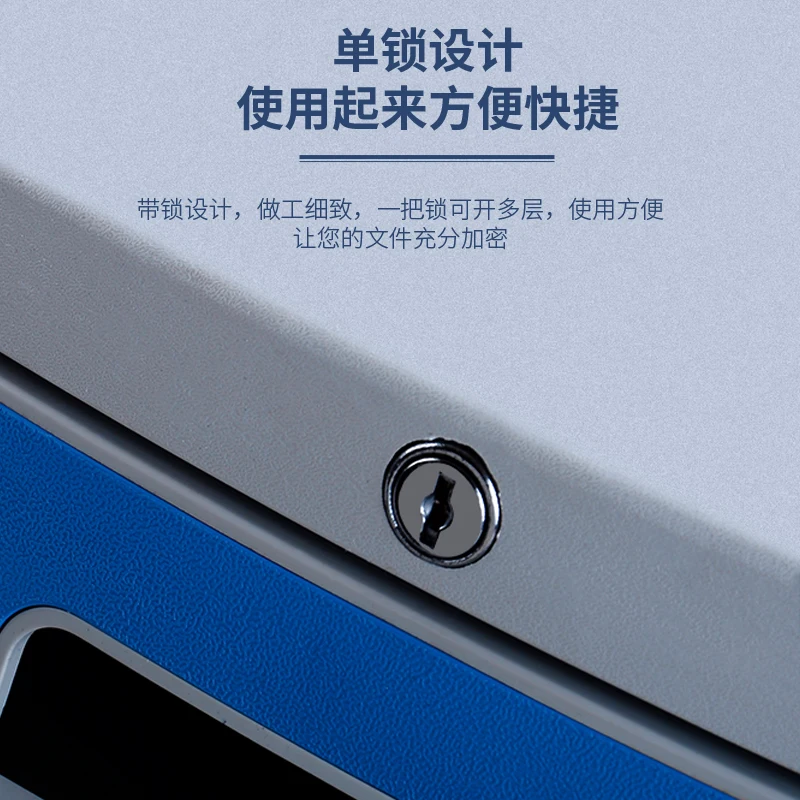 Office plastic file cabinet with lock a4 drawer data cabinet three-layer file sorting storage
