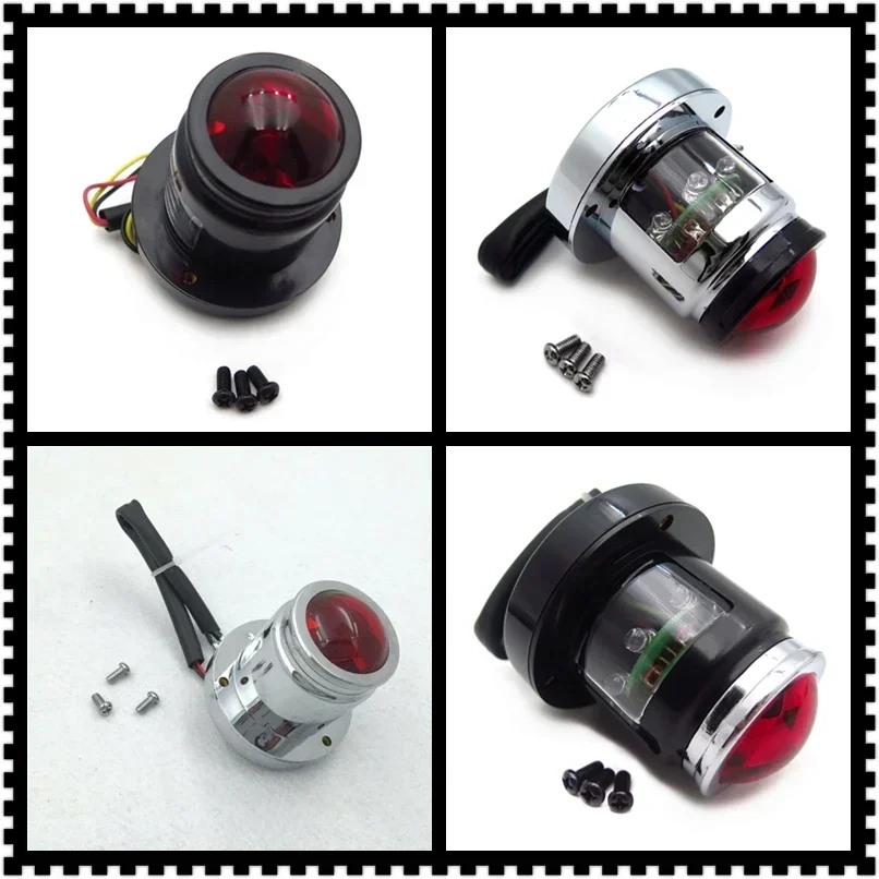 

Motorcycle Lid Black Tail Light Integrated for Harley/Suzuki/Honda/Kawasaki Street Bike, Cruiser/Chopper Dirt Bike ATV off-road