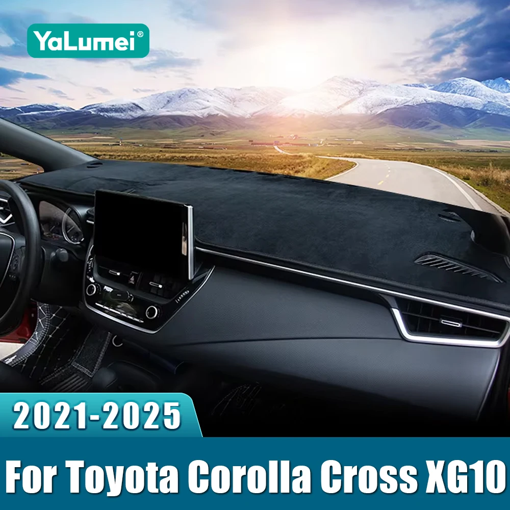 For Toyota Corolla Cross XG10 2021 2022 2023 2024 2025 Hybrid Car Dashboard Cover Dash Mat Sun Shade Non-slip Pad Accessories