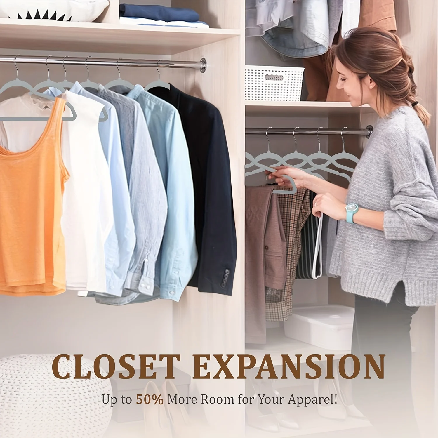 Velvet Hanger Set with Heavy-Duty Non-Slip Grip – Space-Efficient Design for Coats, Pants, and Dresses –  & Shop Essent