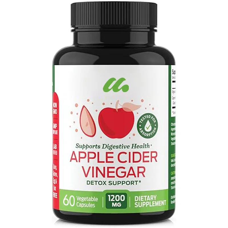 

Apple Vinegar Capsules with Chili Powder - Diet, Detoxification, Digestion, Gut Health Immunity -60 capsules