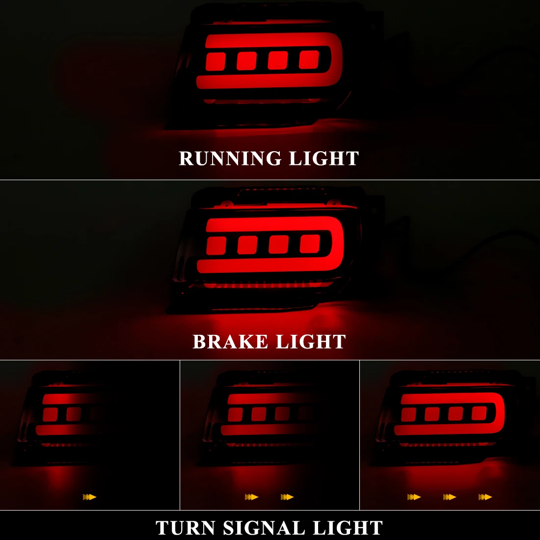 LED Brake Lamp For Toyota Land Cruiser Prado 150 LC150 FJ150 GRJ150 2010-2020 Rear Bumper Reflector Lamp Turn Signal Lights