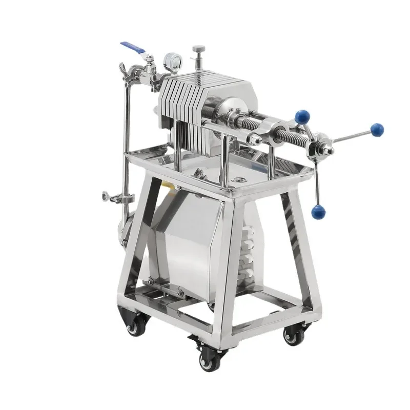 Stainless steel multi-layer plate and frame filter press Baijiu laboratory grease manual separation filter