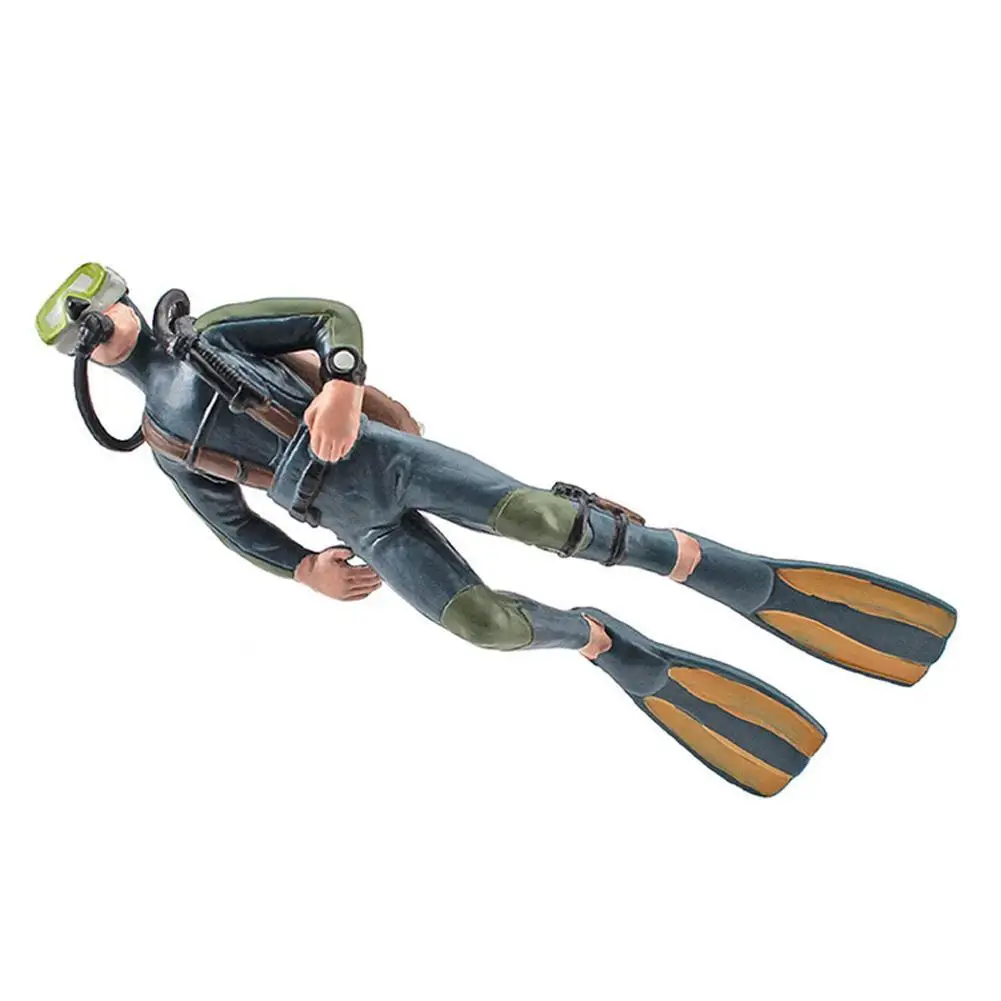 Plastic Seabed Exploration Diver Doll Scene Decoration Toys Miniature Oceans Scene Model Diver Action Figures Toys