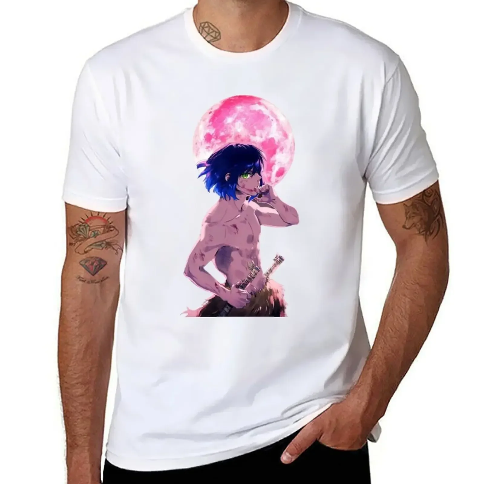 inosuke T-Shirt summer tops graphics anime tshirt vintage t shirt for men