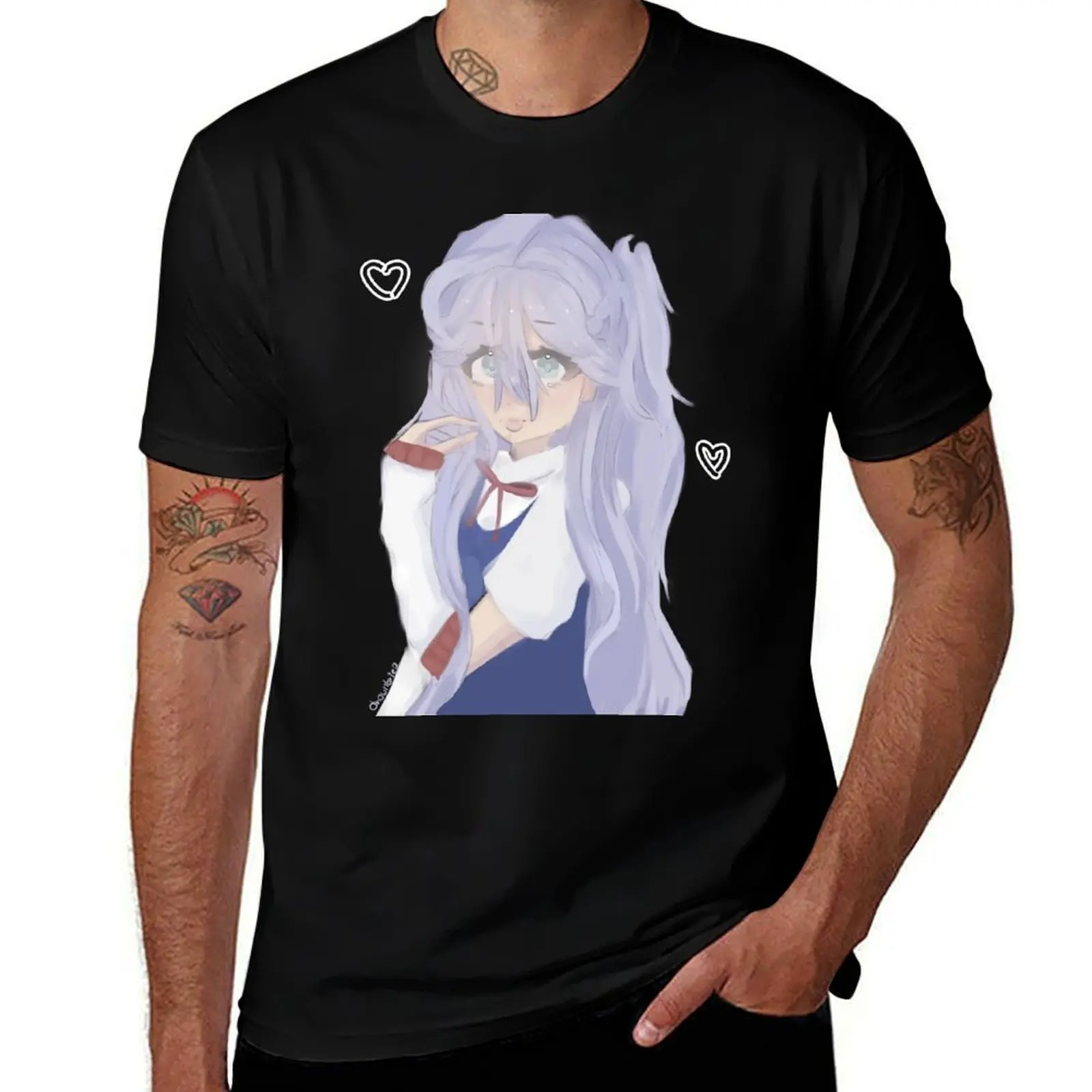 

Anime Kawaii Girl funny gift for girls Manga T-Shirt Plus Size Loose Short Sleeve Top