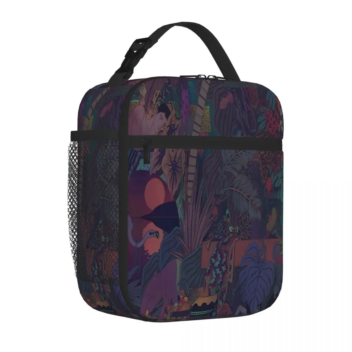 Hot Sale GLASS ANIMALS ZABA Neoprene Texture Waterproof Lunch Bag School Field Trip Snack Bag