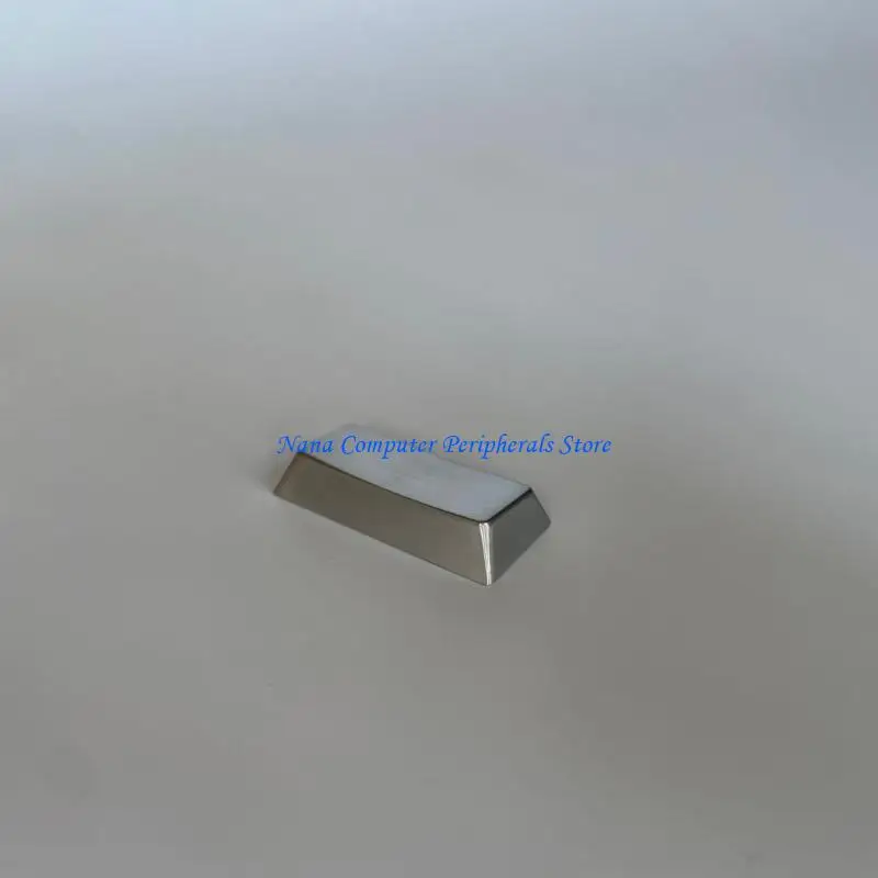 F68C Elegant Enter Keycap, 2.25U Zinc Alloy Silver Glossy Button Covers for Customs Mechanical Keyboards
