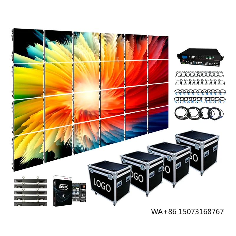 

3m X 2m Turnkey Complete System P2 P3 P2.604 P2.9 P3.9mm LED Display 500mmx500mm Panel Backdrop Outdoor een