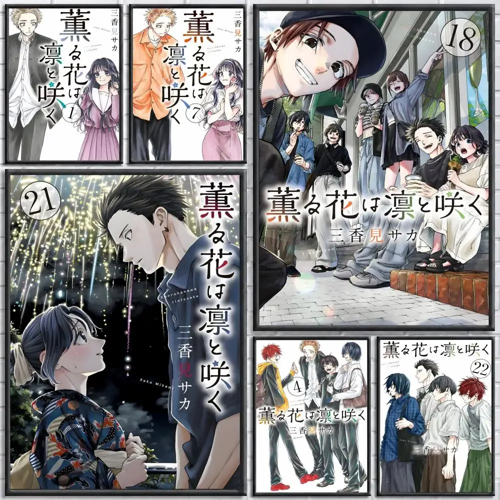 Anime The Fragrant Flower Blooms With Dignity Poster Poster Wall Sticker Waterproof Self Adhesive HD Art Bedroom Bar Decor