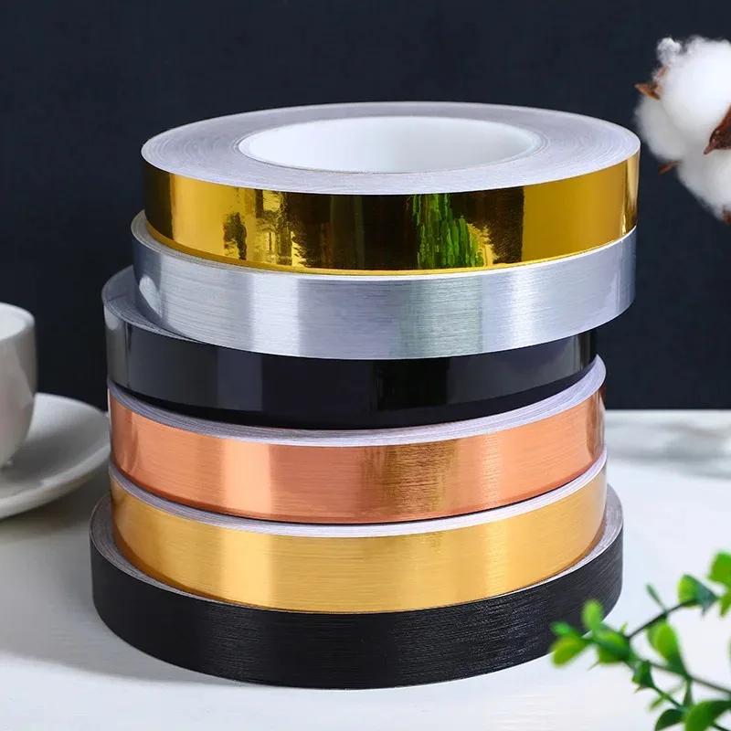 New 50M Gold Black Self-Adhesive Tile Stickers Tape Floor Waterproof Wall Gap Sealing Strip Tile Beauty Seam Sticker Home Decor