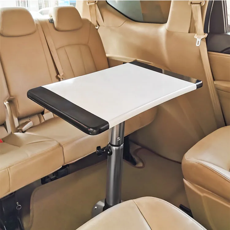 RV Height‑Adjustable Lifting Table Oak Wooden Desk With Cup Holder for Camper Van Caravan Marine Boat