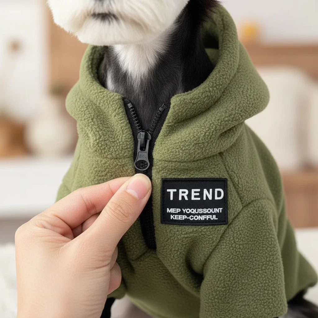 Sudadera con capucha de lana cálida para perros Jersey térmico de invierno para perros pequeños Schnauzer Teddy Pomeranian