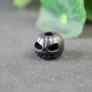 Cadılar bayramı Kabak Kafatası Yüz, Fener, EDC Pirinç Bıçak Boncuk DIY Dokuma Paracord Kordon Kolye dış ortam aracı Asma Aksesuarları Bir kafatasının 6 büyük satış uzantısı-no. 4