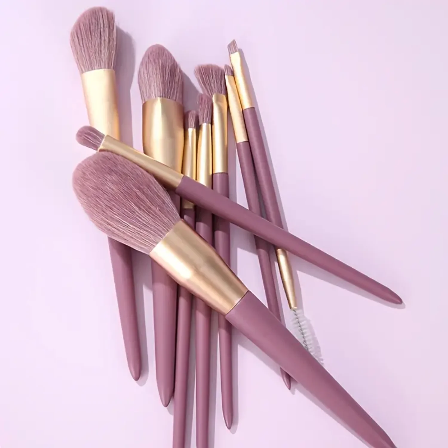 파운데이션, 파우더, 컨실러, 아이섀도우, 블러셔용 프리미엄 합성 메이크업 브러쉬 세트 9개 - 완벽한 화장품 메이크업 브러쉬