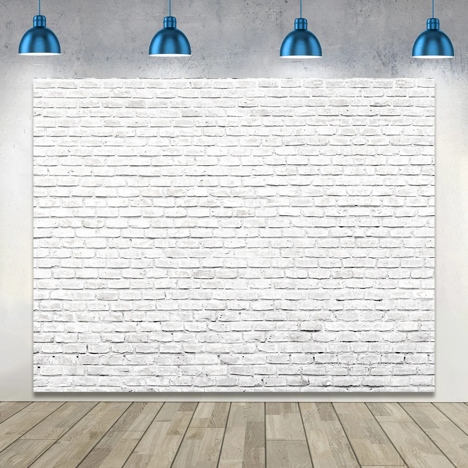 

White wall brick background cloth photography studio photography props art photography wedding dress photography screen