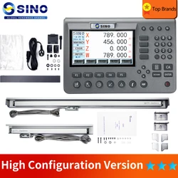 High Configuration SINO SDS200 Meta LCD 2 Axis DRO Set And KA300 Or Small KA500 Glass Linear Scale Encoder For Lathe Millilling