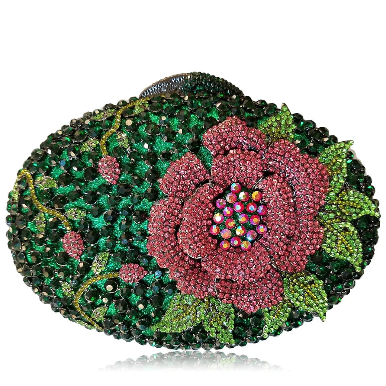 Big Goose Egg One Flower Diamond Dinner Diamond Gem Bag Banquet Clutch Cartera De Fiestas Elegantes High-End Ladies' Banquet Bag