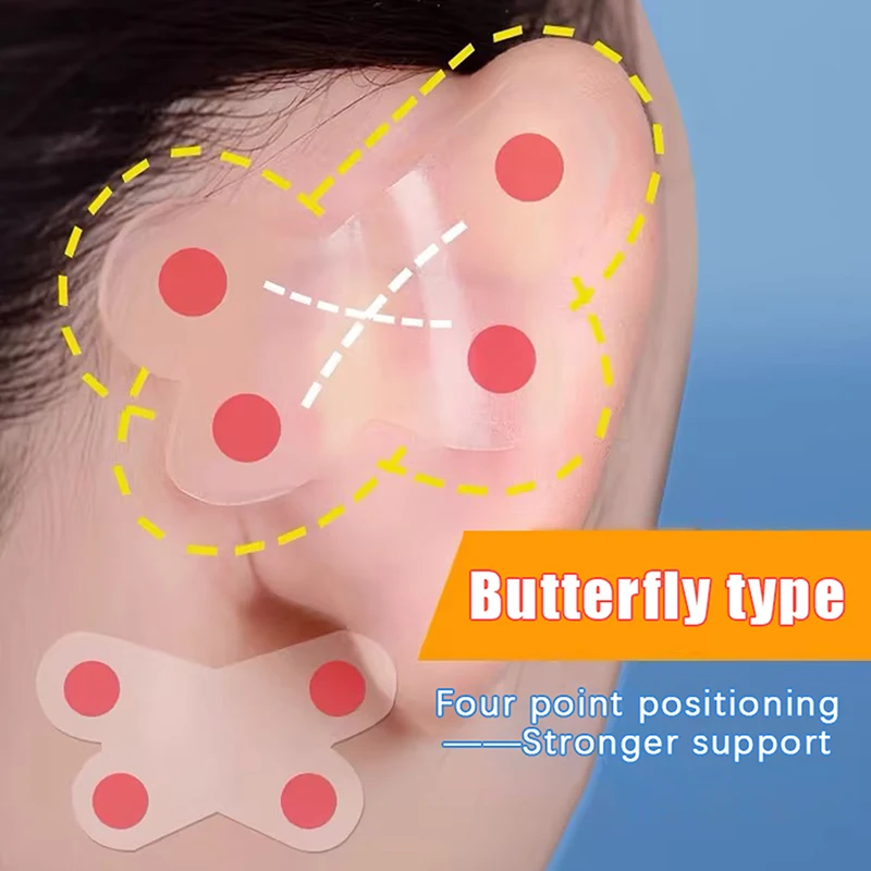 

30/60Pcs Butterfly Shaped Cosmetic Ear Corrector Elf Ear Stickers Ear Supporters Self Adhesive Cosmetic Invisible Ear Sticker