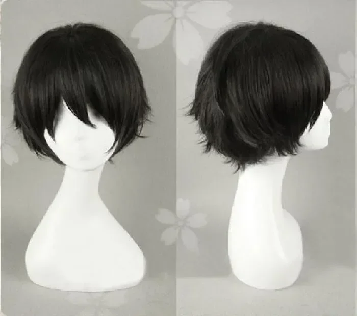 Anime Haikyuu!! Keiji Akaashi Synthetic Short Black Hair The Future Diary Yukiteru Amano Heat Resistant Cosplay Costume Wig