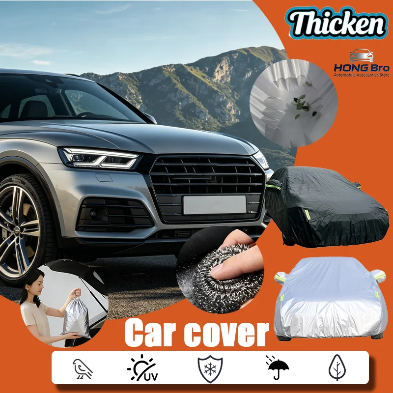 

For Audi Q5 Full Car Cover Outdoor Waterproof, Snowproof, Sunshade, Winter & Summer All Weather Auto Protection Accessories