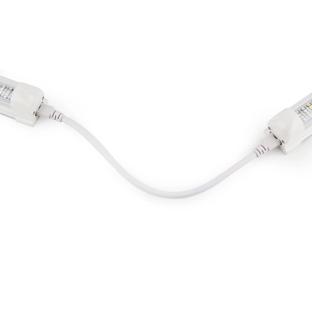 T5 T8 Extension Cord 3Pin LED Tube Connector Cable 50cm 100cm Power Wire ON/OFF Switch For Integrated Tube Light EU US Plug