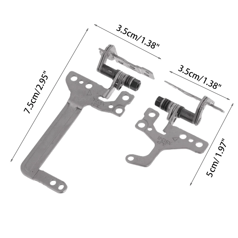 Reemplazo de bisagra para ASUS X512 X512F X512FA, bisagra de soporte de pantalla LCD izquierda y derecha