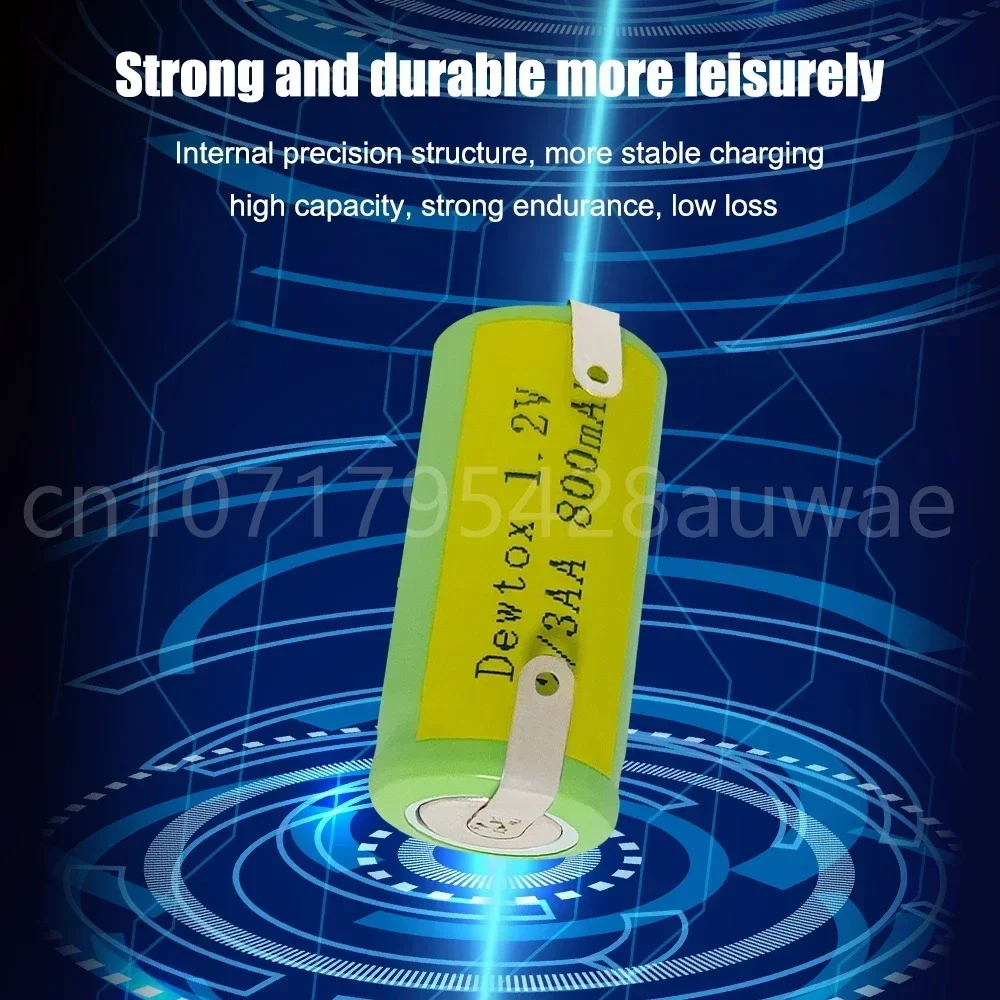 NI-MH 2/3AA 800mAh 1.2V 14*28mm for Shaver FS360361362625 626 Rechargeable Battery