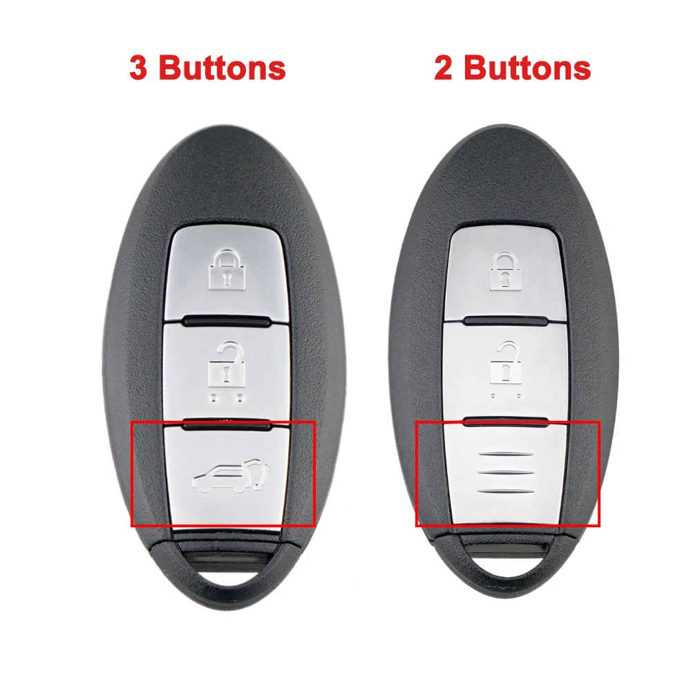 

2/3 кнопки, умный автомобильный дистанционный ключ, 433,92 МГц, подходит для NISSAN/Qashqai X-Trail с чипом 4A