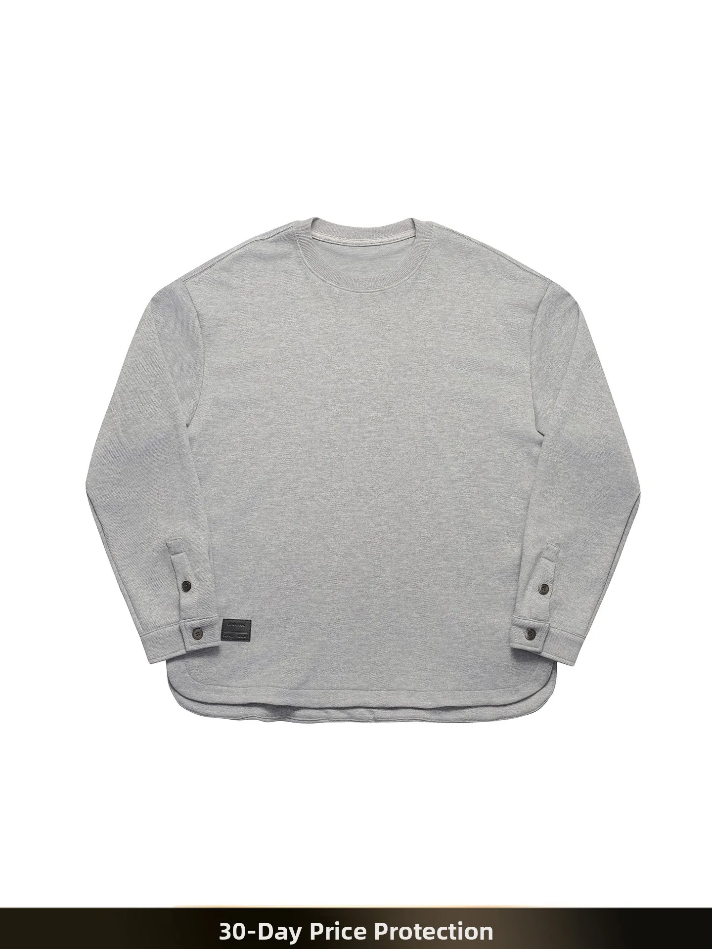 NTED Japanese Retro  Color Long Sleeve T-Shirt Men's Simple Casual Inner Wear Base Shirt Autumn Season Polyester Fiber