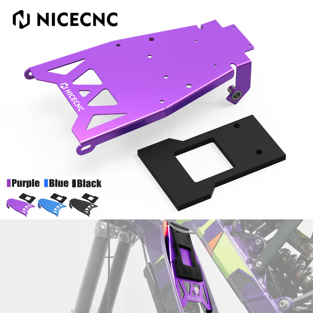 NICECNC For Surron Electric Bike Battery Front Plate Guard Battery Compartment Fender Cover For 2025 Surron Light Bee X S L1E
