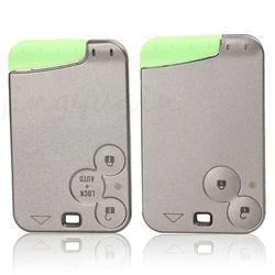 jingyuqin 2 Buttons Replacement Remote Car Key Card Shell Case With Blade For Renault Laguna 2 clio 3 Espace auto Smart Card Key