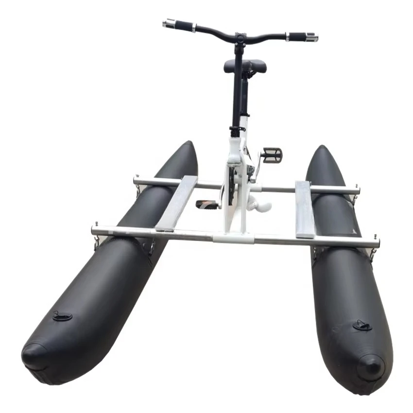 

Easy to disassemble and install inflatable pontoon water bike pedal boat water play equipment for sale