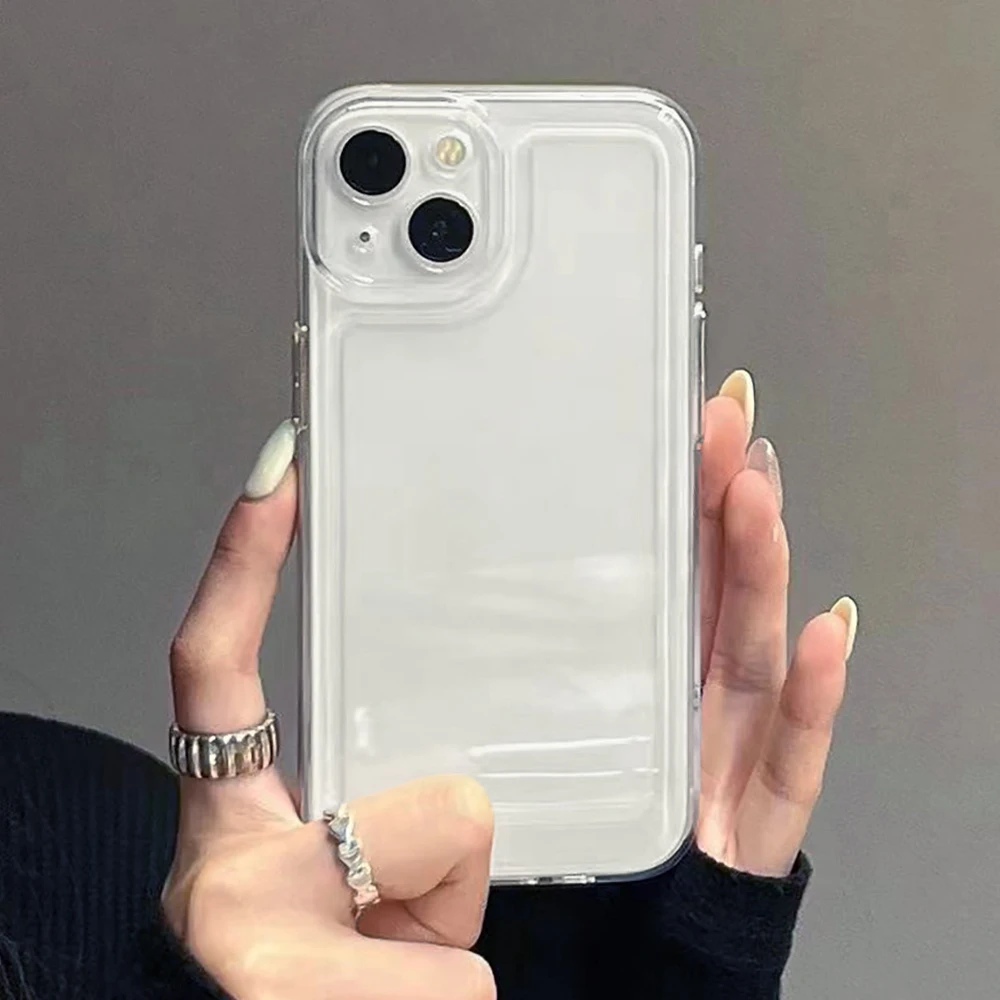 Shockproof Clear Phone Case For Samsung S24 Ultra S22 S23 S21 S20 FE Case Galaxy A54 A34 A53 A52 A24 A32 A14 A35 A72 A05 Cover image 2