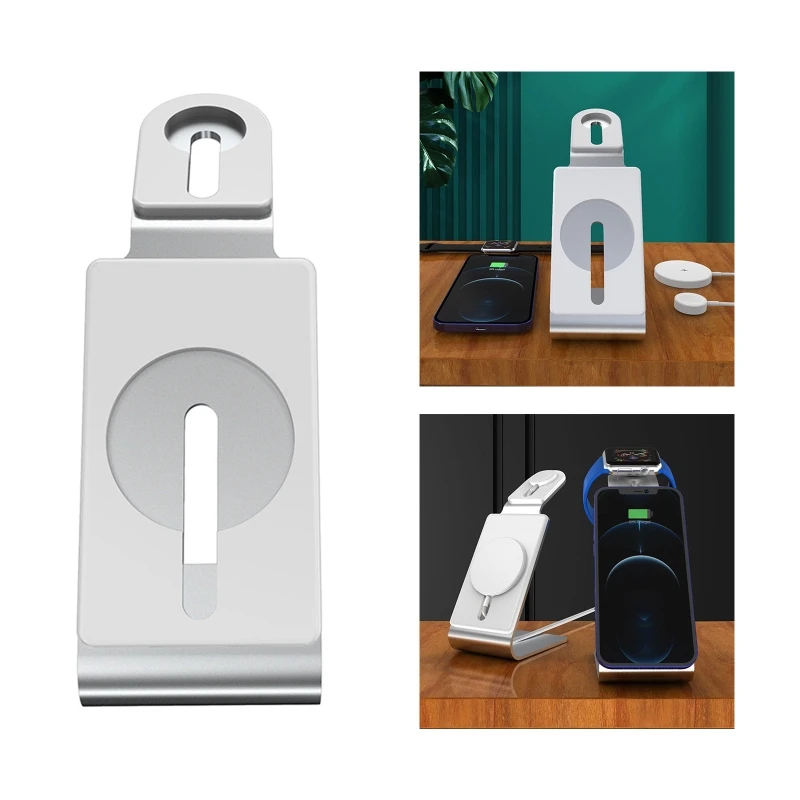 Portable Two-in-one Wireless Charging Stand Multiple Devices Compatible for 12 Series