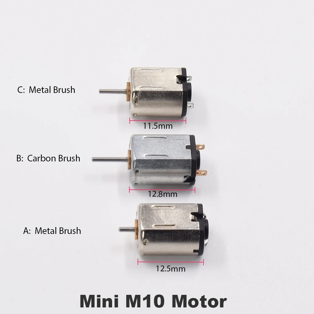 

Tiny 8mm*10mm Mini FK/FF-M10 Carbon/Metal Brush Motor DC 1.5V 3V 3.7V 6V High Speed for Optical / beauty equipment Toy