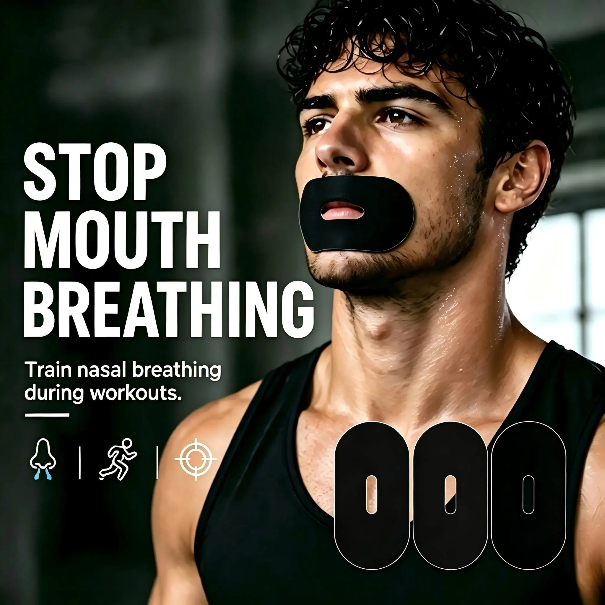 80pcs Precut Perforated Mouth Tape Anti Snoring Oral Support Bowling Thumb Tape Finger Support Sports Bandages For Men Women
