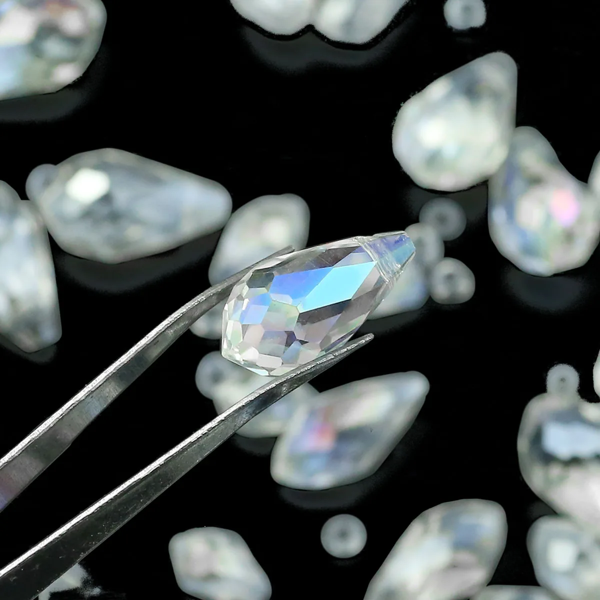 White AB Colorful Teardrop Austrian Crystal Spacer Loose Beads 5/6/8mm For Jewelry DIY Earrings Bracelets Pendants Accessories image 5