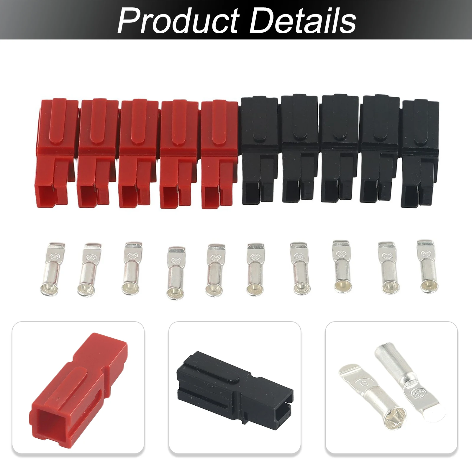Energize Your Equipment with This Comprehensive Set of Five Pair For Connectors Rated at Up to 75Amps Energize