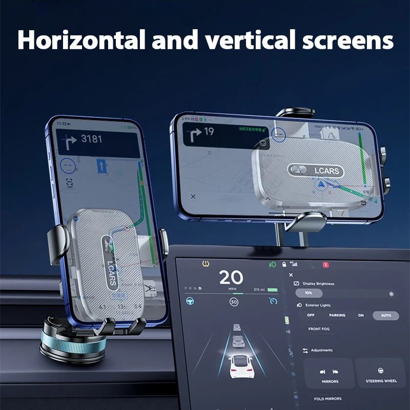 Новая автомобильная подставка для мобильного телефона, многоугольное поворотное крепление на приборной панели, присоске, совместимое с большинством смартфонов, автомобильные аксессуары