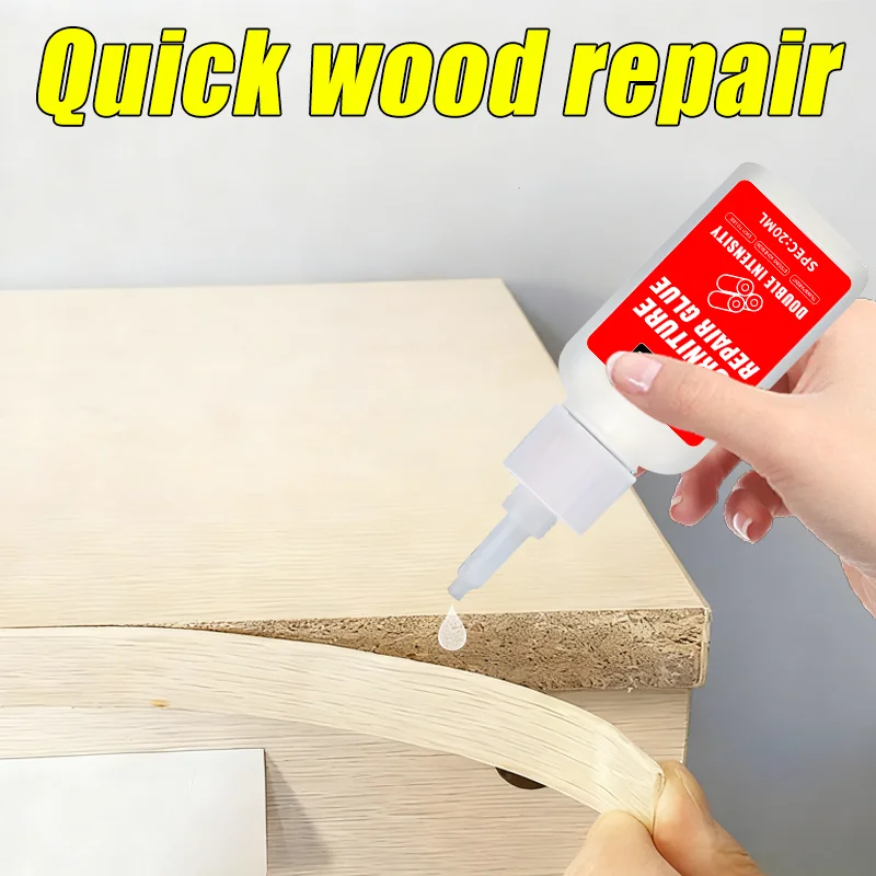 Wood Furniture Repair Glue, 20Ml Edge Banding Adhesive, Strong Glue For Woodworking, Furniture & Floor Repairs, Fast Bonding