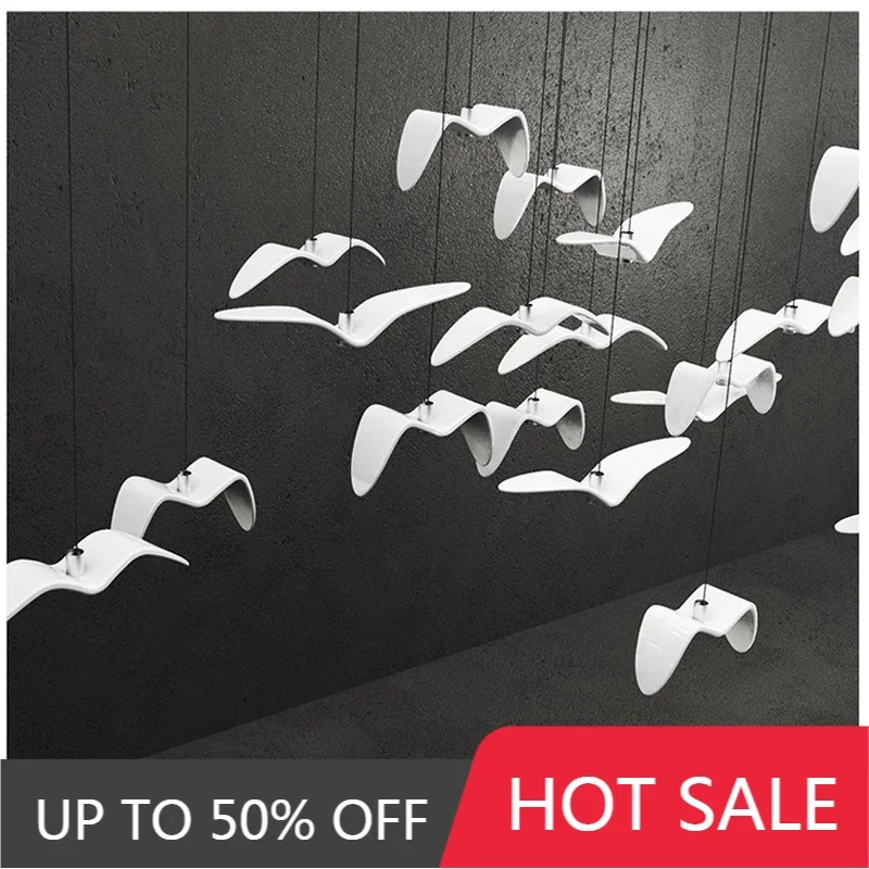 2025 Modern Pendant Lamp Seagull Design Led Chandeliers Creative For Bar/Kitchen Birds Chandelier Ceiling Luminaire Light Fixtur