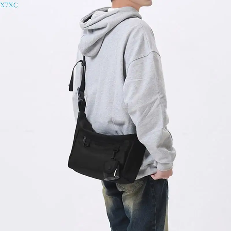 

X7XC Nylon Shoulder Bag Fashion Simple Handbag Large Capacity Student Bag