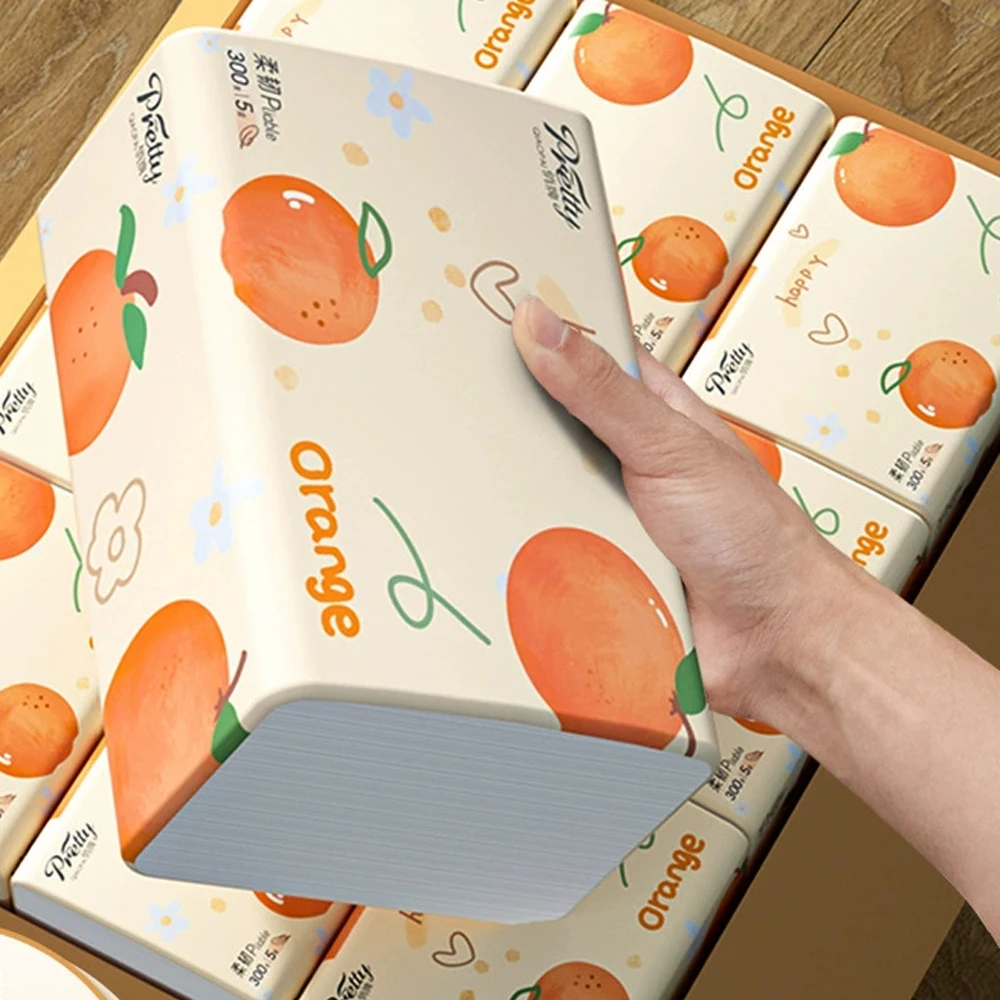 6/10 Pack Raw Wood Pulp Paper Towel Car Paper Towel Whole Box for Living Room Household Napkin Fac